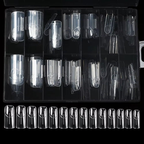 Dual Form Square Line French linea di rinforzo anti-piega Beauty Space Nails