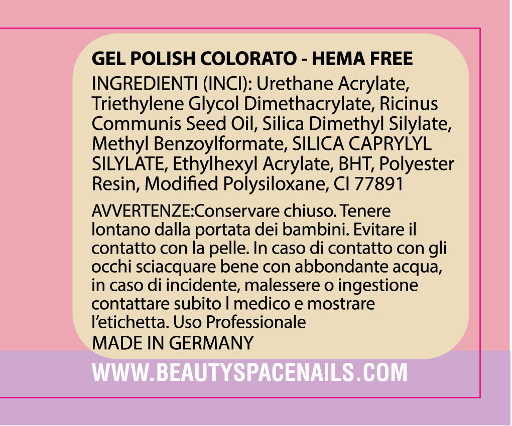 69 - Soak Off Color Smalto semipermanente HEMAFREE 8ml