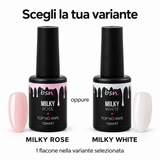 Milky Top Coat No Wipe BSN 12 ml – scegli la variante Milky Rose o Milky White