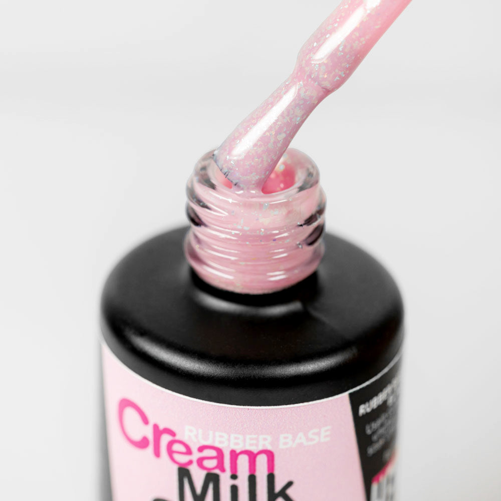 Pink Shimmer - Rubber Base - Cream Milk Shake - HEMA FREE - 12ml