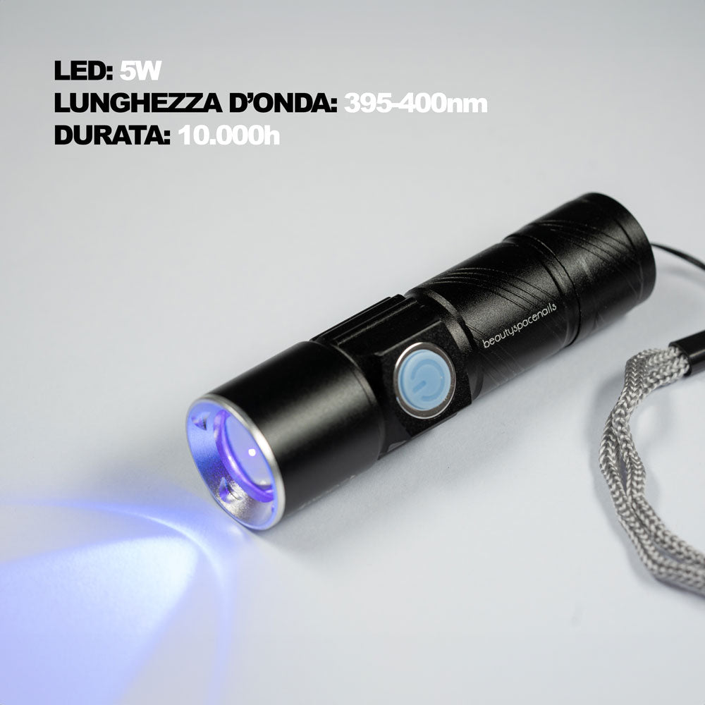 Mini Torcia Lampada LED ricaricabile USB