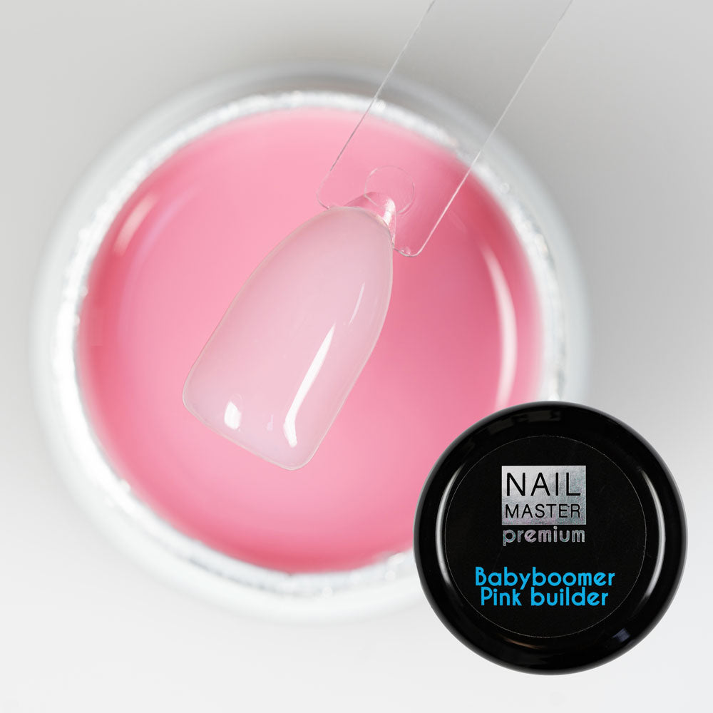 Nail Master Premium 30g, Babyboomer Pink, Gel unghie UV/Led – Rosa latte soft Costruttore Modellante - Media viscosità, senza acidi
