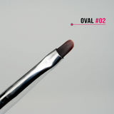 Pennello ovale 02 stesura gel manico anti-rotolamento Beauty Space Nails