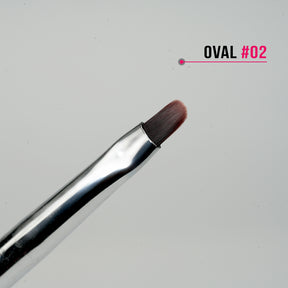 Pennello ovale 02 stesura gel manico anti-rotolamento Beauty Space Nails