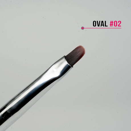 Pennello ovale 02 stesura gel manico anti-rotolamento Beauty Space Nails