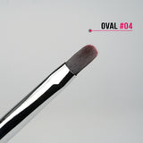 Pennello ovale 04 stesura gel manico anti-rotolamento Beauty Space Nails