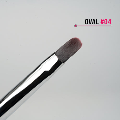 Pennello ovale 04 stesura gel manico anti-rotolamento Beauty Space Nails