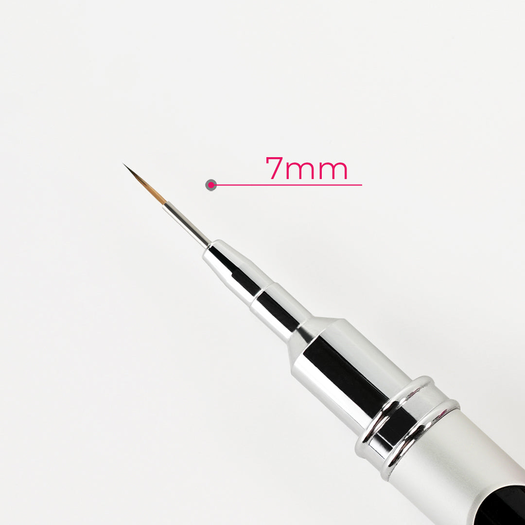 Pennello liner 7 mm punta per linee sottili e contorni Beauty Space Nails