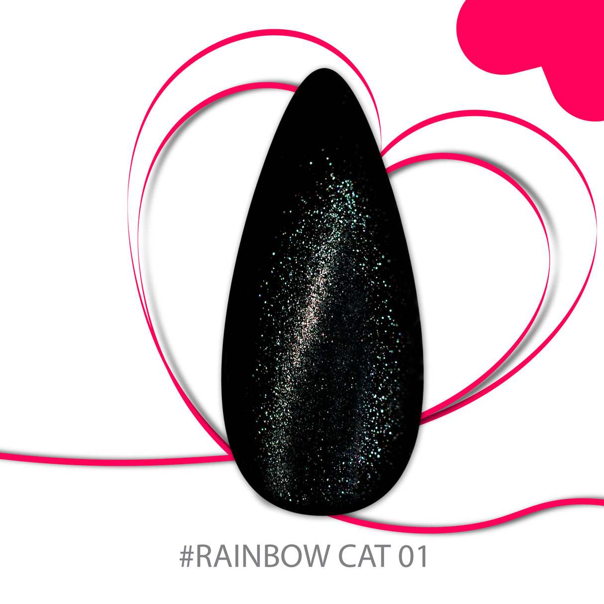 Smalto Cat Eye's effetto Rainbow - 01