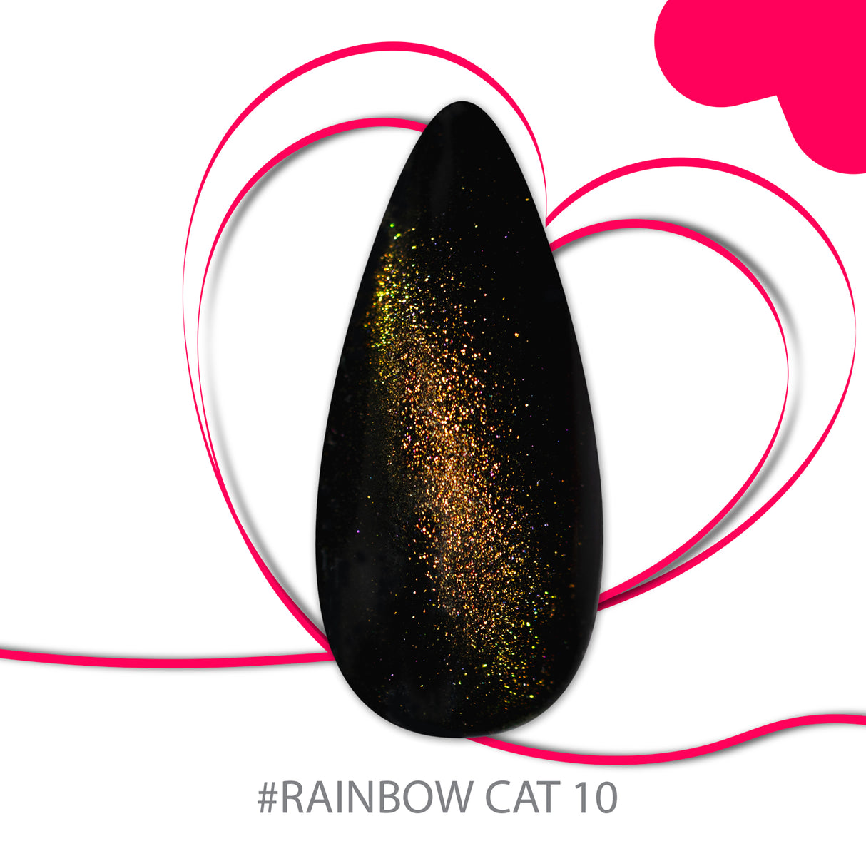 Smalto Cat Eye's effetto Rainbow - 10