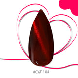 C 104 - Red Cat eye - Master Color Soak Off 12 ml