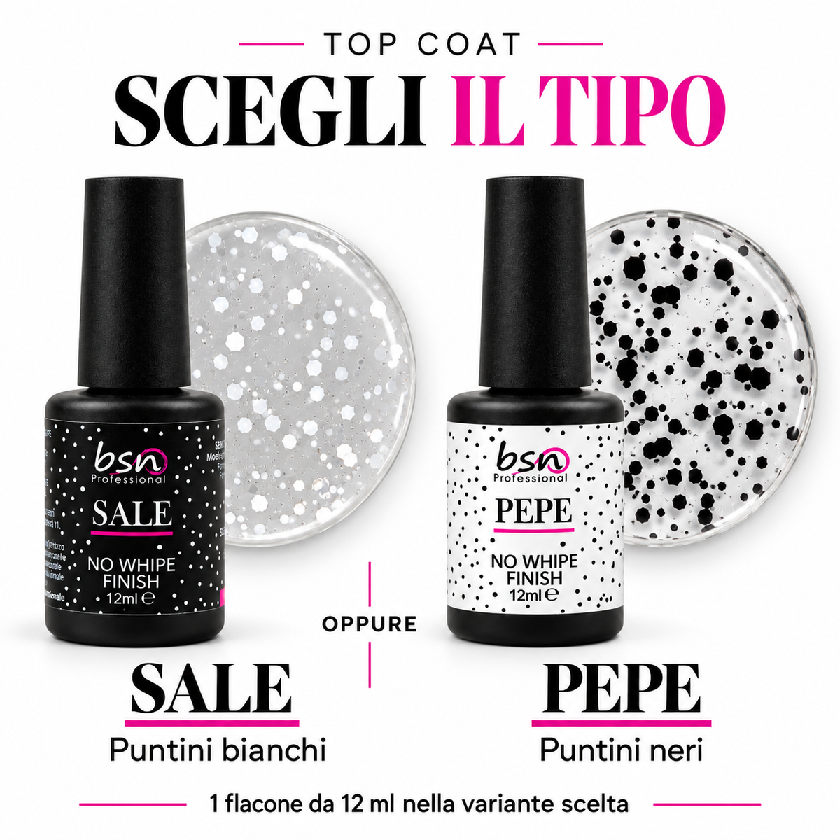 Sale o Pepe – Scegli il Top Coat Effetto Puntini senza Dispersione 12ml