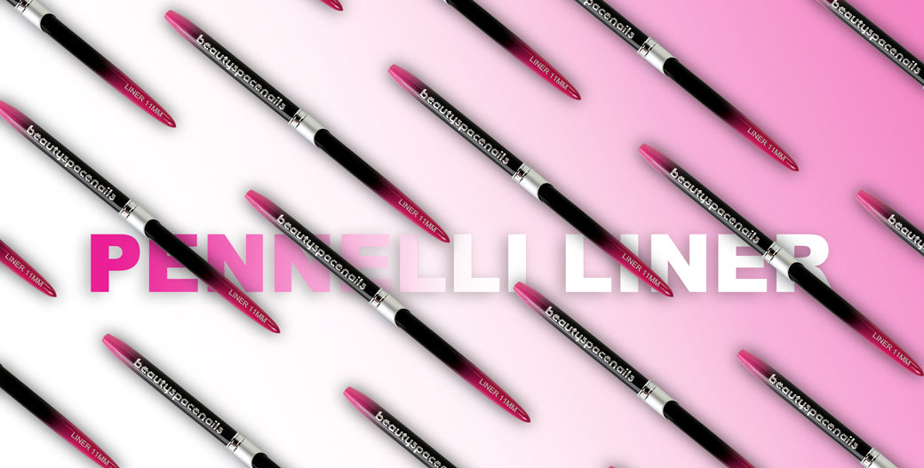 Pennelli liner per linee sottili Beauty Space Nails nuova linea 4 misure