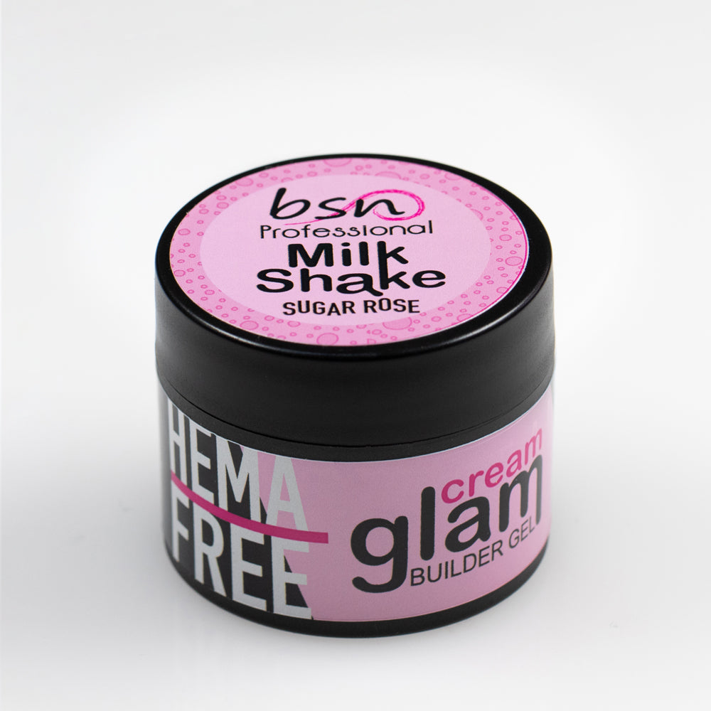 Sugar Rose Milkshake - Glitter Builder Gel 30 ml - Hema Free