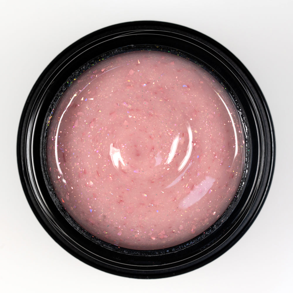 Sugar Rose Milkshake - Glitter Builder Gel 30 ml - Hema Free