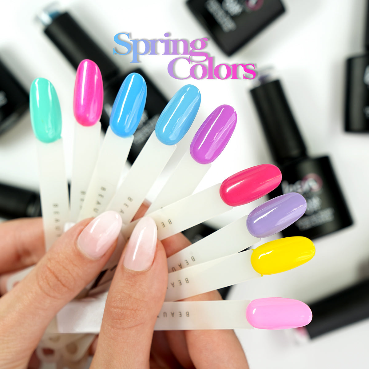 Spring Collection - 9 colori - Soak Off Color da 7ml cad. Smalto semipermanente