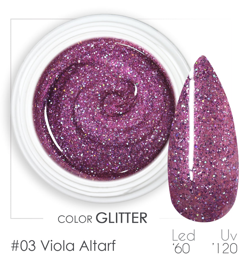 003 - Viola Altarf - Gel UV Colorato - BSN Professional Glitter