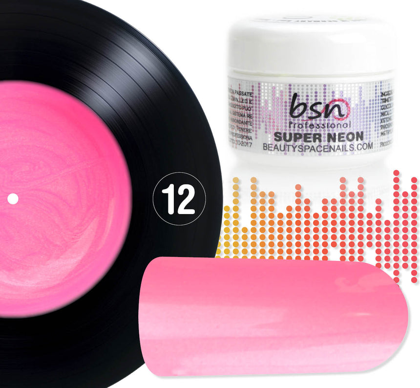 012 - Rosa Fluo - Super Neon - Gel UV Colorato - Soft Pearl