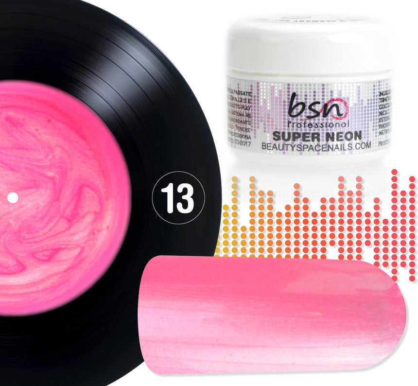 013- Pink Light Fluo - Super Neon - Gel UV Colorato - Pearl