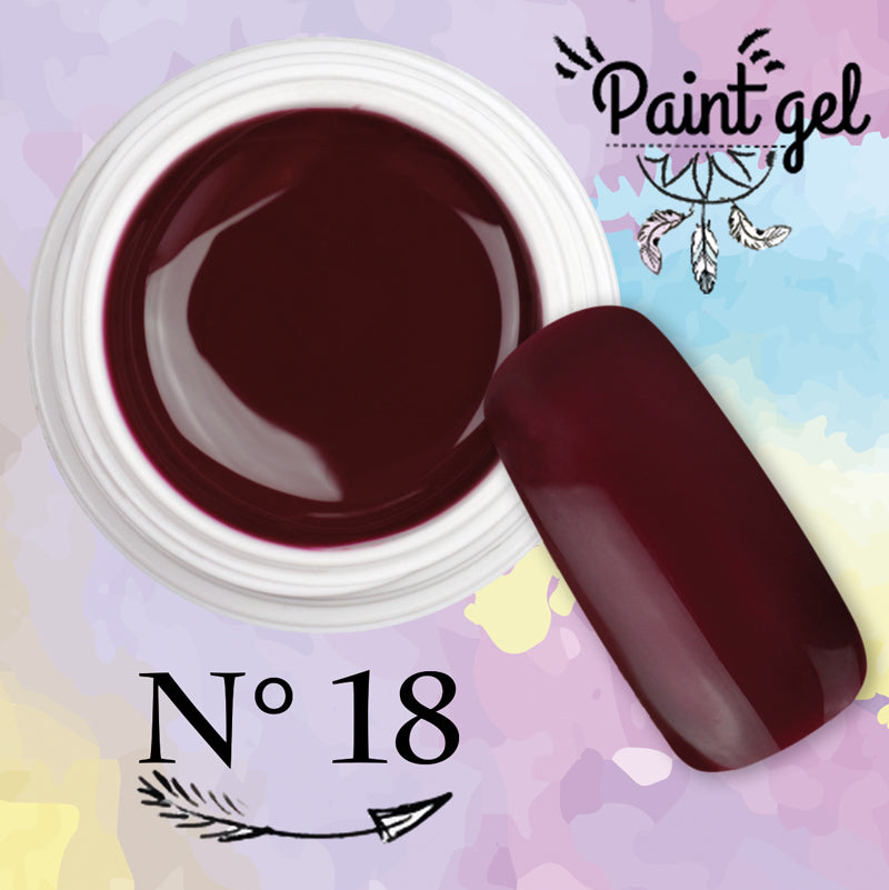 018 - Paint Gel Bordeaux 5ml