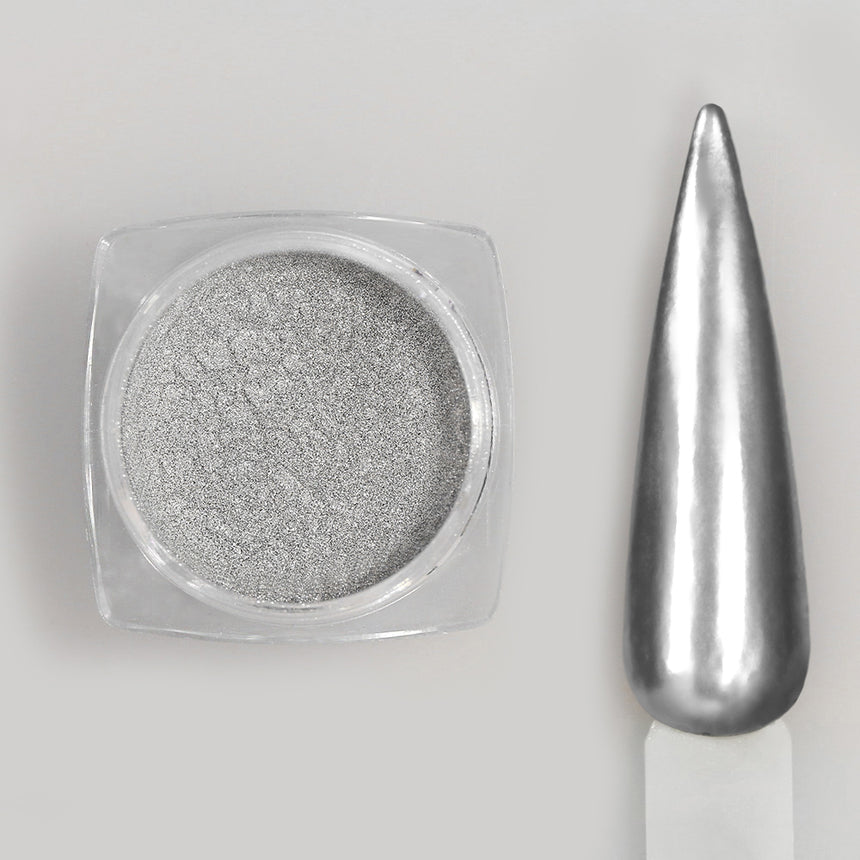 03 - Argento -  Pigmento effetto specchio in polvere ultra sottile