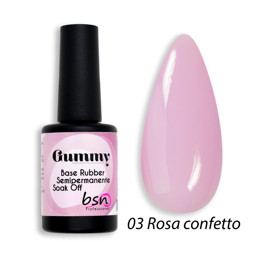 03 GUMMY RUBBER BASE - Rosa Confetto