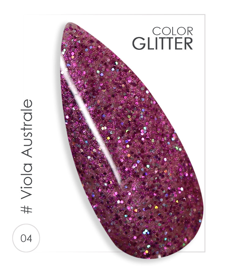 004 - Viola Australe - Gel UV Colorato - BSN Professional Glitter