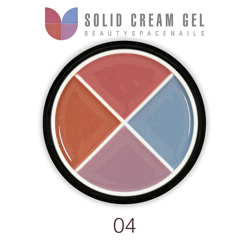 04 - Solid Cream Gel Palette 4 Colori