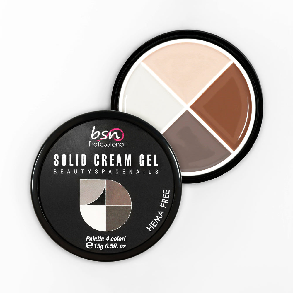 05 - Solid Cream Gel Palette 4 Colori