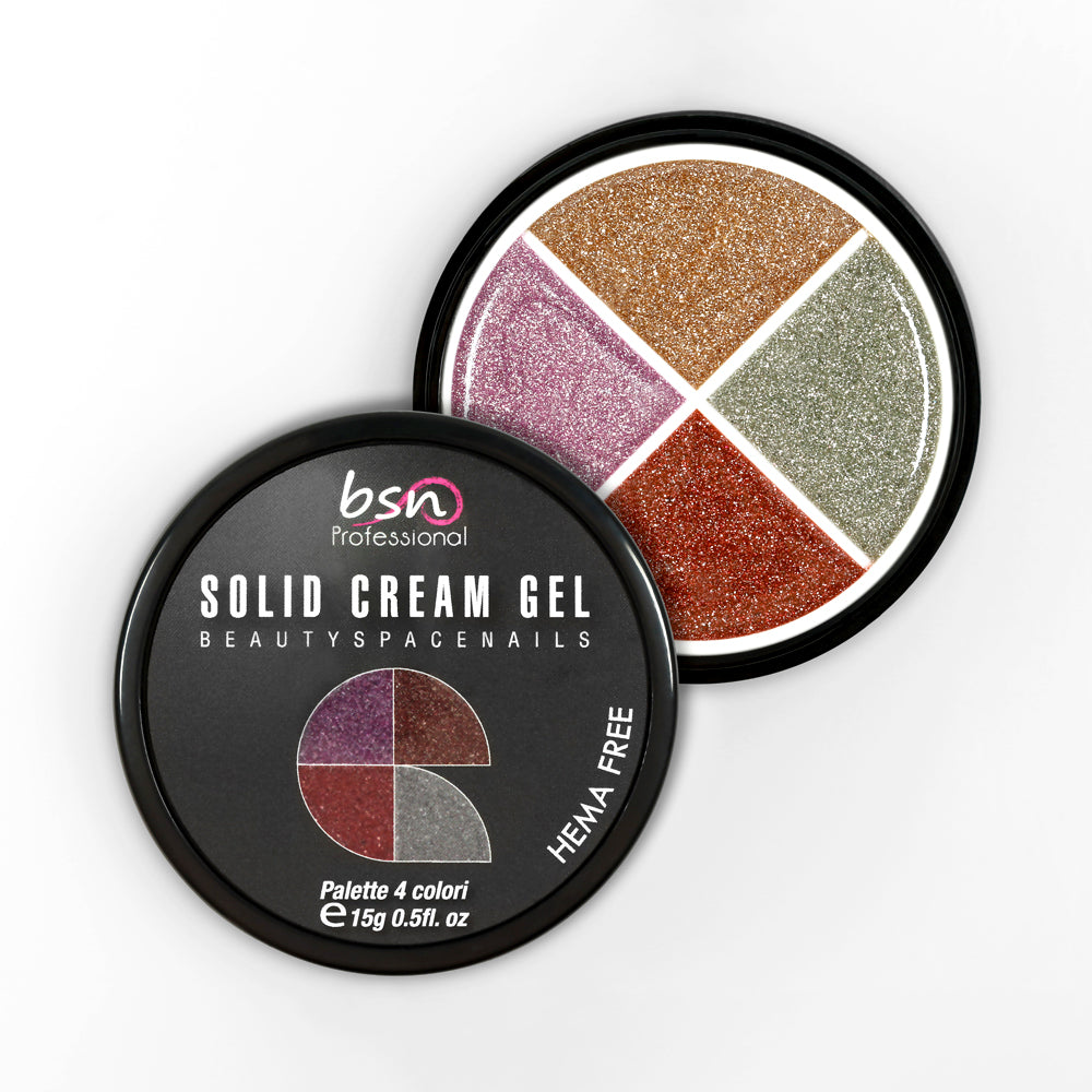 06 - Solid Cream Gel Palette 4 Colori