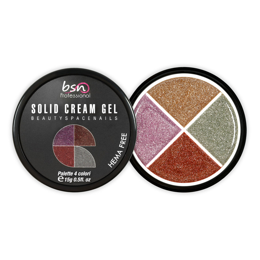 06 - Solid Cream Gel Palette 4 Colori