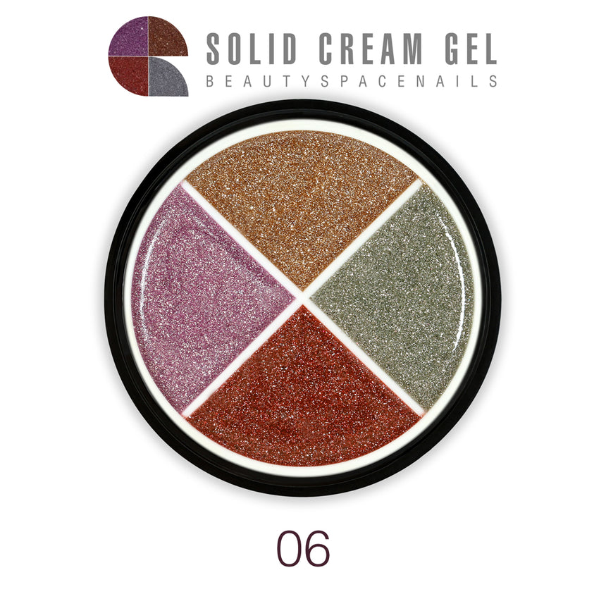 06 - Solid Cream Gel Palette 4 Colori