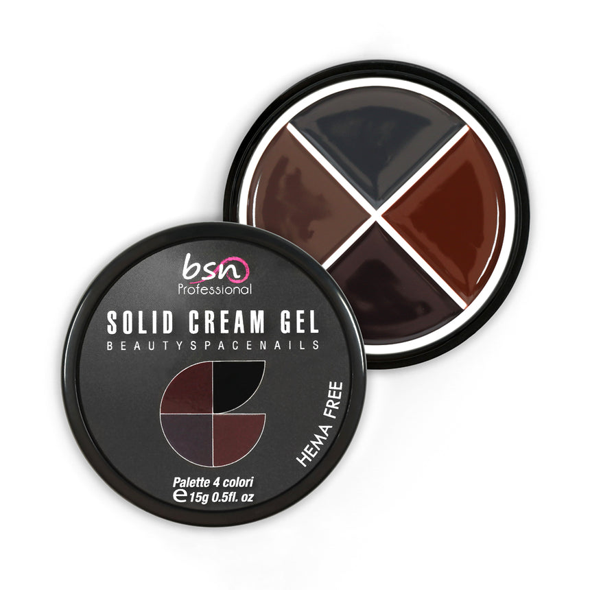 07 - Solid Cream Gel Palette 4 Colori