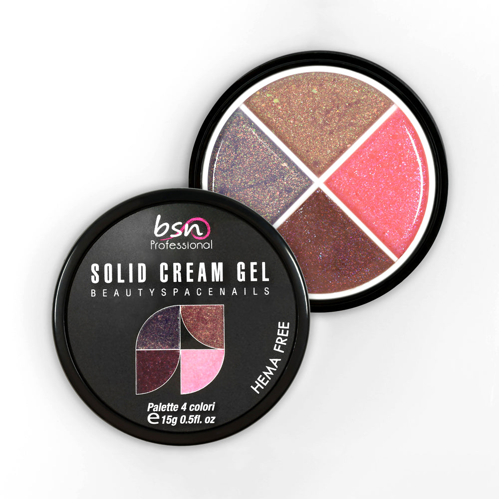 08 - Solid Cream Gel Palette 4 Colori