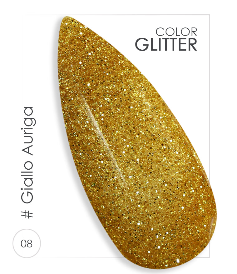 008 - Giallo Auriga - Gel UV Colorato - BSN Professional Glitter