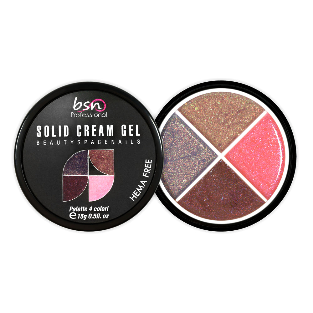08 - Solid Cream Gel Palette 4 Colori
