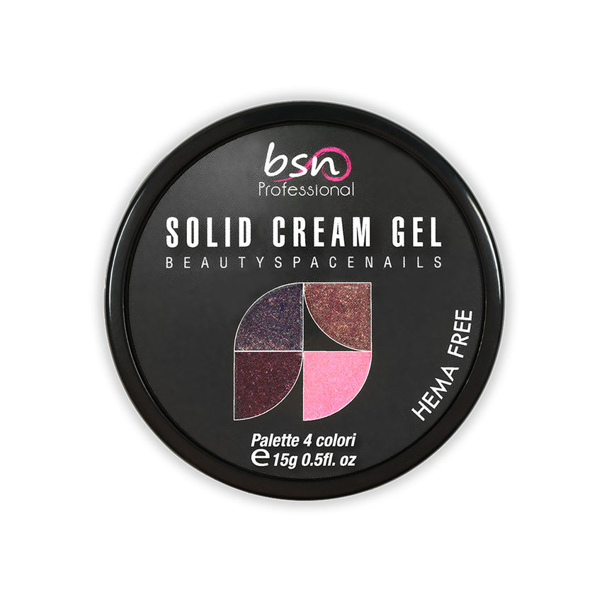 08 - Solid Cream Gel Palette 4 Colori