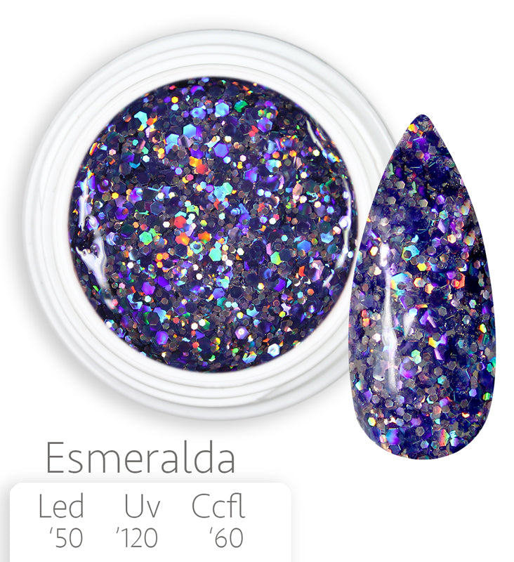 089-Esmerlalda- Gel UV Colorato - BSN Professional Big Glitter