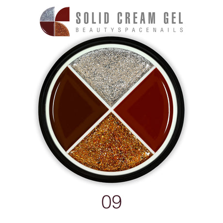09 - Solid Cream Gel Palette 4 Colori