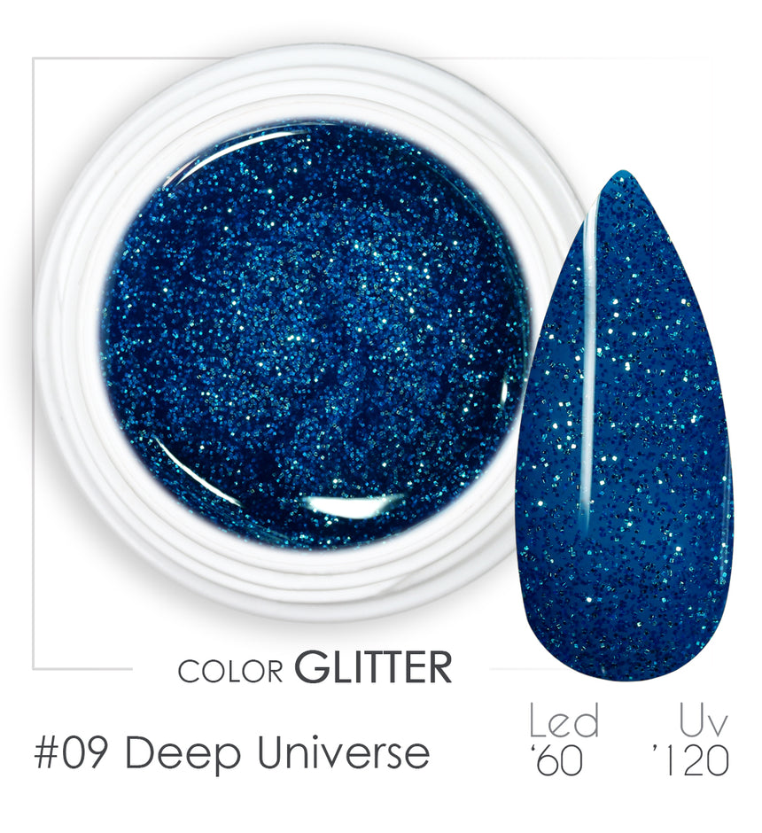 009 - Deep Universe - Gel UV Colorato - BSN Professional Glitter