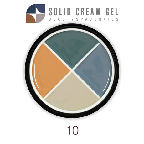 10 - Solid Cream Gel Palette 4 Colori