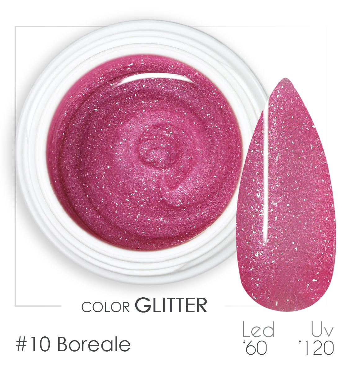 010 - Viola Boreale - Gel UV Colorato - 010 - BSN Professional Glitter