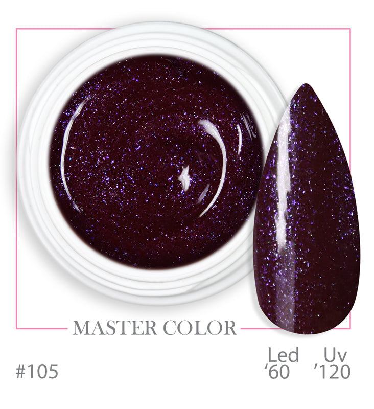 105 - Sparkly Valerian - Master Color - Gel color UV LED - 5ml