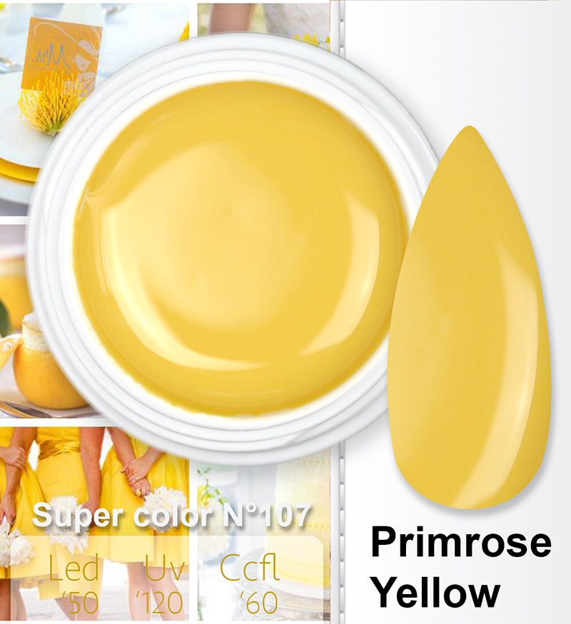 107 - Primrose Yellow - Super Color - Coprente UV - LED da 5ml