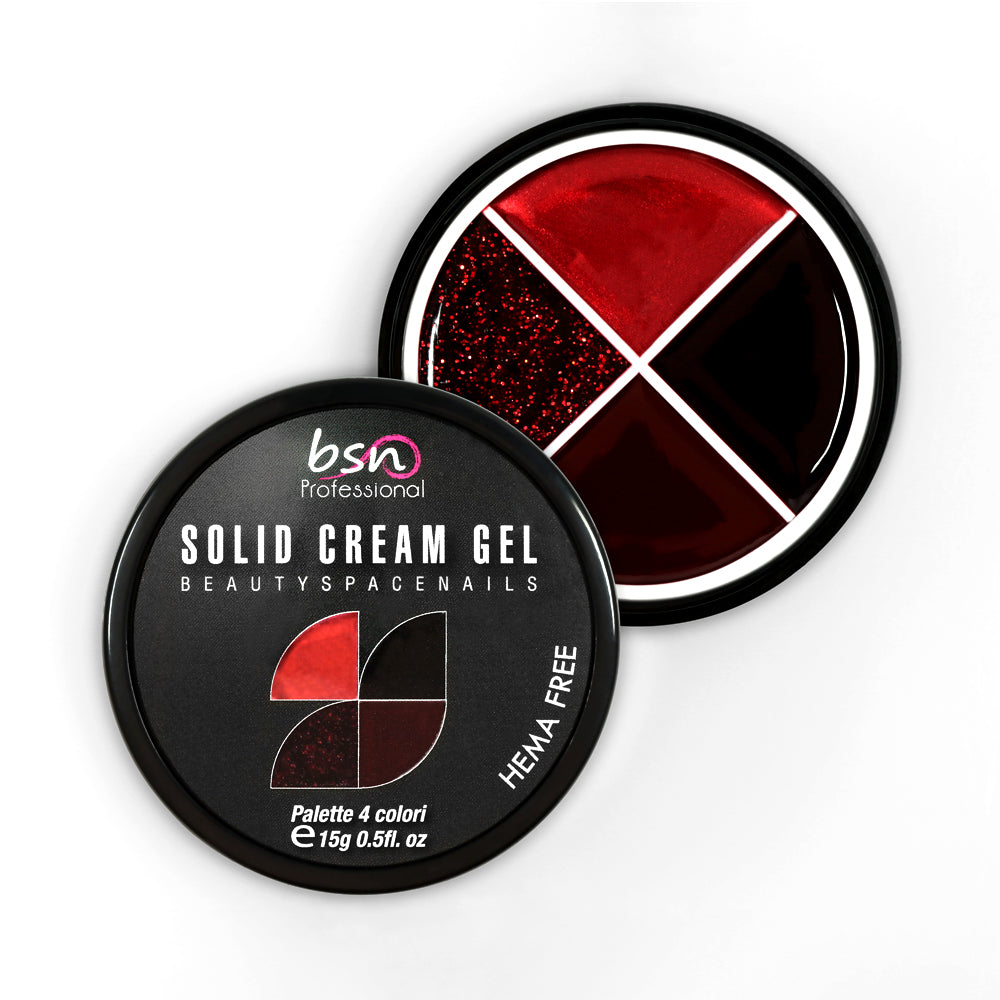 11 - Solid Cream Gel Palette 4 Colori