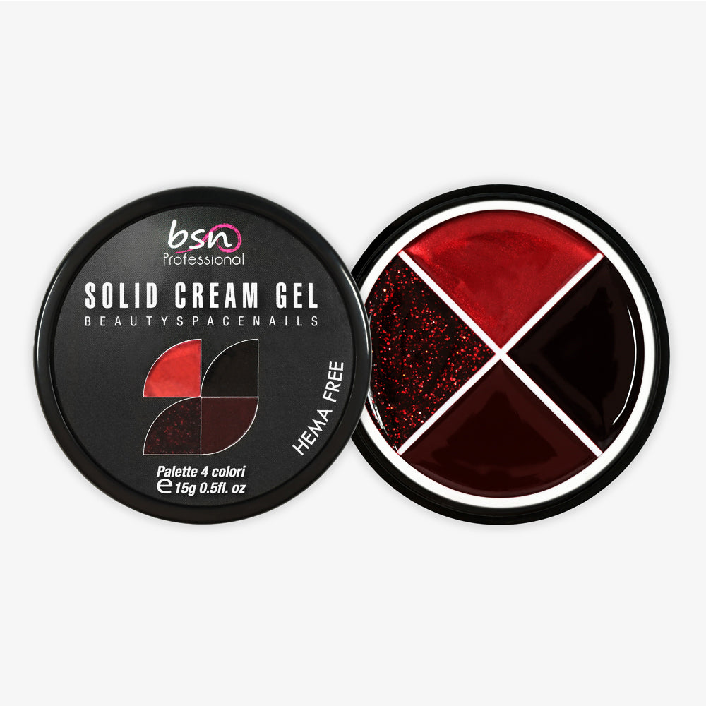 11 - Solid Cream Gel Palette 4 Colori