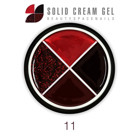 11 - Solid Cream Gel Palette 4 Colori