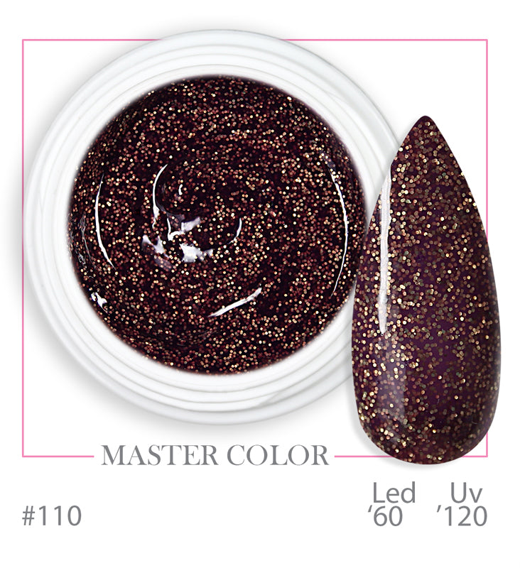 110 - Marsala & Gold - Master Color - Gel color UV LED - 5ml