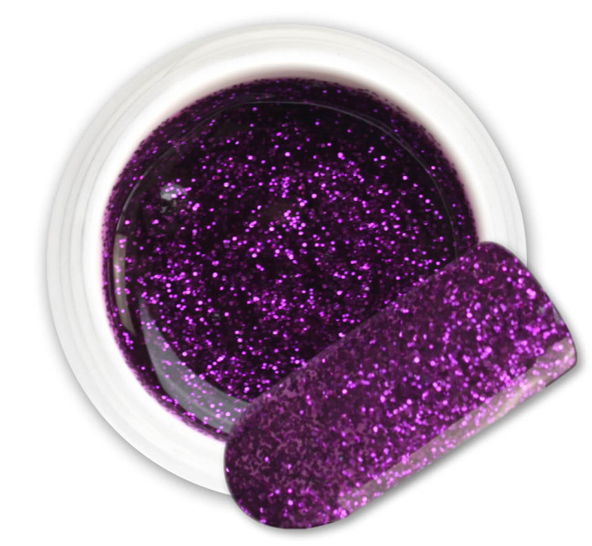 112 - Quasar Purple - Gel UV Colorato - BSN Professional Glitter