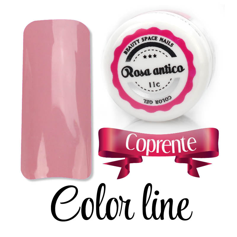 11C - Rosa antico - Coprente - Gel UV Colorato - Color line - 5ml